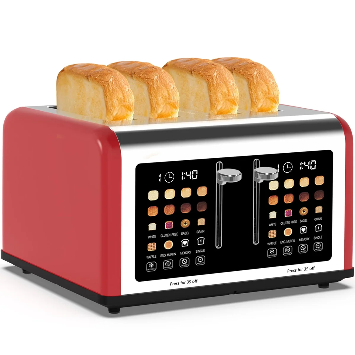 4 Slice Toaster Touch Screen